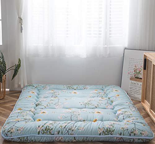 rustic floral korean floor mattress japanese futon mattress memory foam