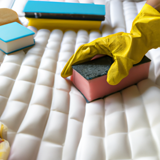 how do you clean a roll up mattress