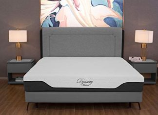 DynastyMattress CoolBreeze 12 Inch Essential Sleep Air Gel Infused Memory Foam Bed Medium Firm Queen Size (USA Made)