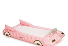 FUNBOY Kids Pink Inflatable Travel Bed & Mattress. Perfect for Sleepovers. Includes Carrying Case Storage Bag, Twin