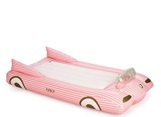 FUNBOY Kids Pink Inflatable Travel Bed & Mattress. Perfect for Sleepovers. Includes Carrying Case Storage Bag, Twin