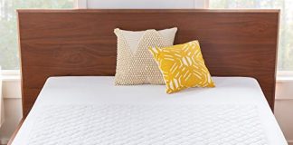 Linenspa 44" x 52" Skid Resistant Waterproof Sheet and Mattress Protector Pad-Highly Absorbent-Machine Washable-Quilted, White