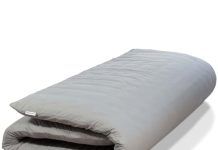 Native Nest Japanese Futon Floor Mattress - Medium Firm Futon Mattress for Adults - Shikibuton - Foldable and Portable Japanese Bed with Premium Cotton Cover (Twin, Grey)